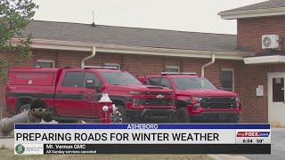 Asheboro crews prepare roads for winter weather