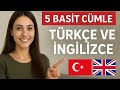 5 Türkçe Cümle Yeni Başlayanlar İçin 🇹🇷🇬🇧/5 Turkish Sentences for Beginners 🇹🇷🇬🇧