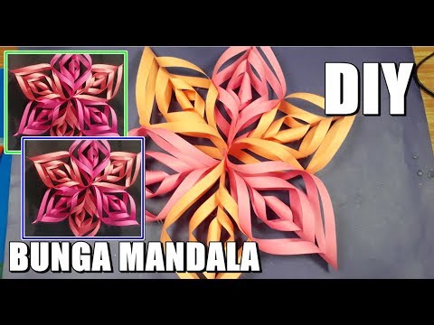 cara sederhana membuat hiasan  dinding Mandala DIY Kreatif 