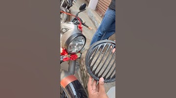 Headlight grill installed😱New Royal enfield 350 #shorts