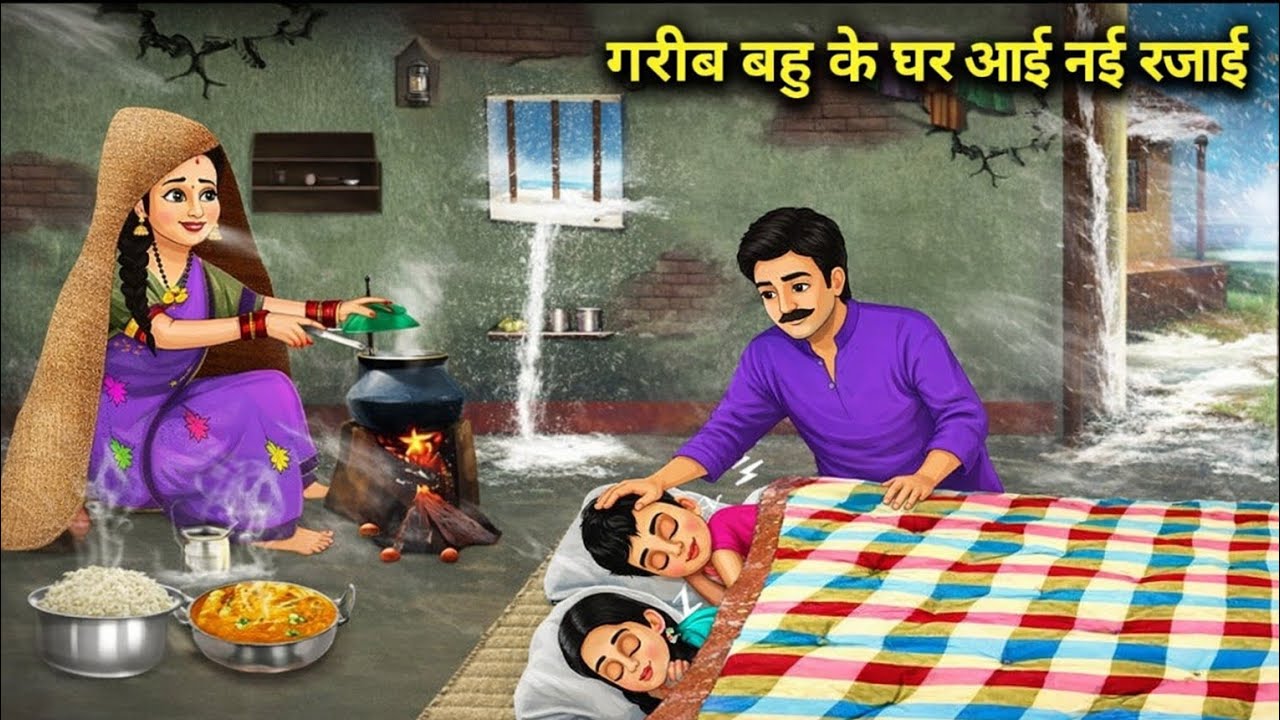 गरीब बहु के घर आई नई रजाई Hindi Story |Hindi Kahaniya |Moral Stories |cartoon story