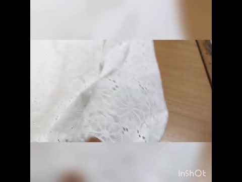 Ткань батист хлопок с цветочной вышивкой