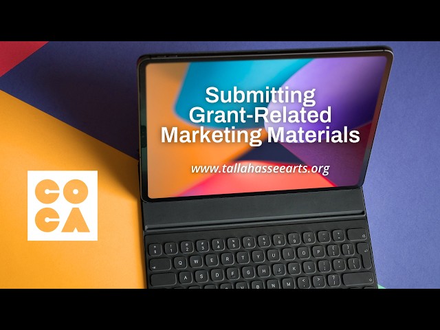 Not sure how to upload your grant-related marketing materials? Here's our "How-to" video guide that shows you step-by-st