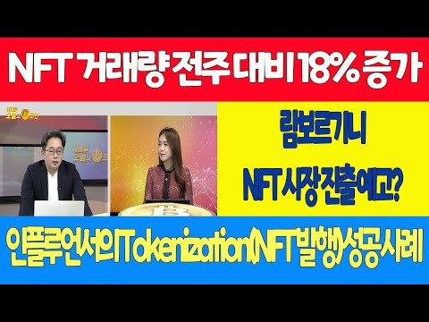 NFT 거래량 전주 대비 <strong>18</strong>% 증가/람보르기니 NFT 시장 진출 예고?/인플루언서의 Tokenization(NFT 발행) <strong>성공</strong> 사례