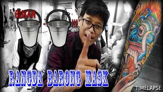 rangda barong mask time-lapse done on bali tattoo expo 2019 by hendric shinigami