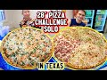 28" INCH 7LB MASSIVE PIZZA EATING CHALLENGE SOLO!!!! ft. Joel Hansen - Texas Tour #RainaisCrazy