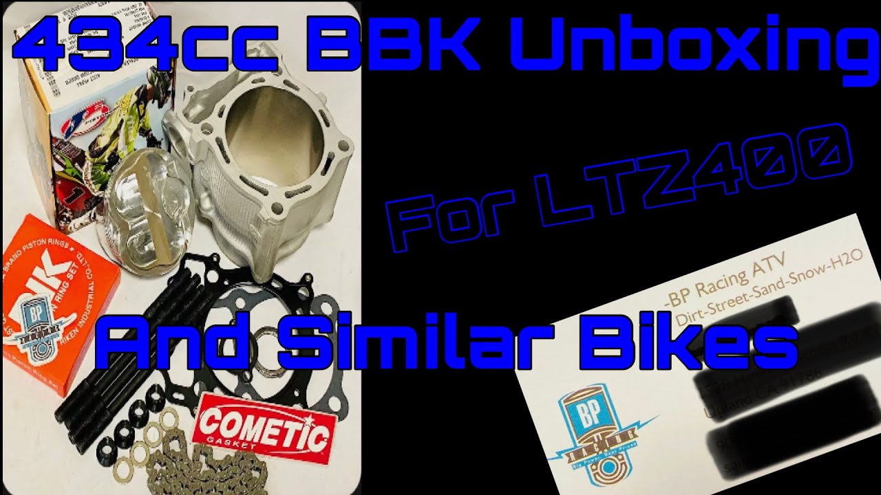 Unboxing 434cc big bore kit for LTZ 400 (KFX, DVX) YouTube