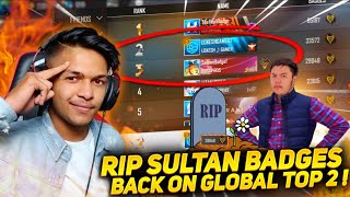 Finally I Defeated Sultan Buying 3,00,000 Diamonds For Global Top 2 33,000++ Badges Garena Free Fire