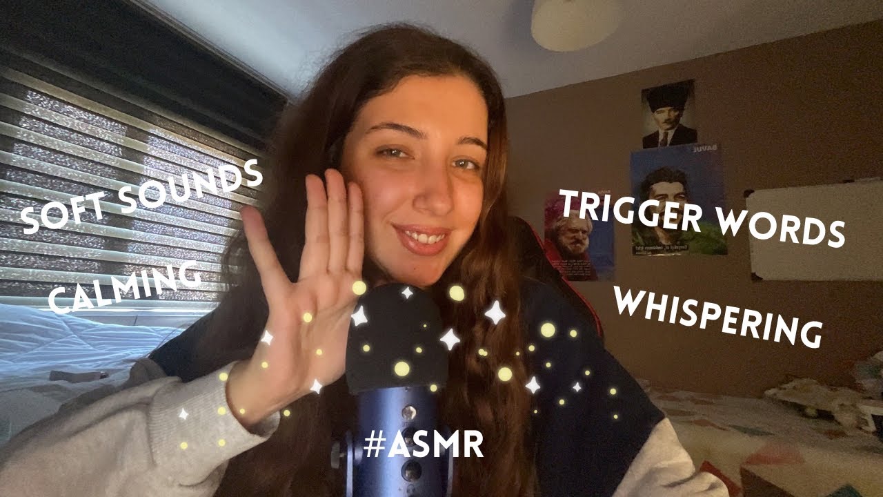 Asmr | İngilizce Tetikleyici Kelime&Sesler - Soft Whispering Slow And Calming Trigger Words #asmr