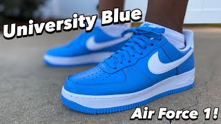 Unboxing the University blue Air Force 1’s! Review plus on-feet!
