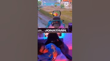 Jonathan gaming god level 1v4 clutch 🤯 hacker or wot | #bgmi #jonathan #shorts #godlike #shortfeed