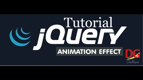JQuery Tutorial - Animation Effect With Adobe Dreamweaver Part 1