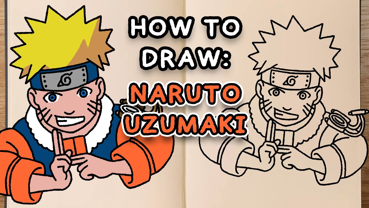 How to draw Naruto Uzumaki step by step