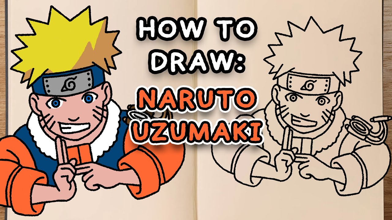 How to Draw Naruto Uzumaki with Easy Step by Step Drawing Instructions  Tutorial - How to Draw Step by Step Drawing Tutorials