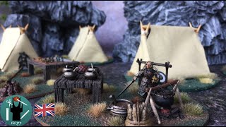 Rohan tent and field camp terrain building tutorial / Middle-earth tabletop