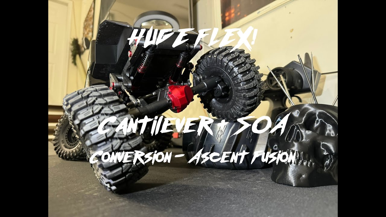 Redcat Ascent Fusion - MASSIVE upgrades, courtesy of RC-TNT! Cantilever, Servo on Axle, and Bed