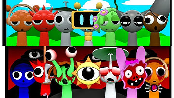 Sprunki 3D Models ♦️👀 Looks Incredibly Realistic 👁😄 vs Horror Phase - Incredibox Sprunki Animation