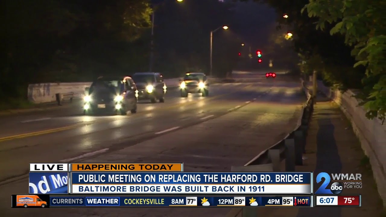Meeting Wednesday on Harford Rd. Bridge replacement project - YouTube