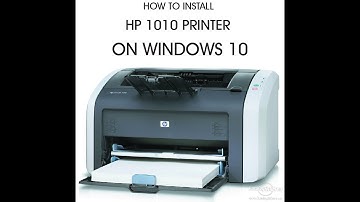 How to install HP 1010 Printer on Windows 10 OS