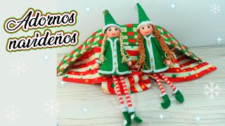 Adornos navideños / Elfas hechas a mano