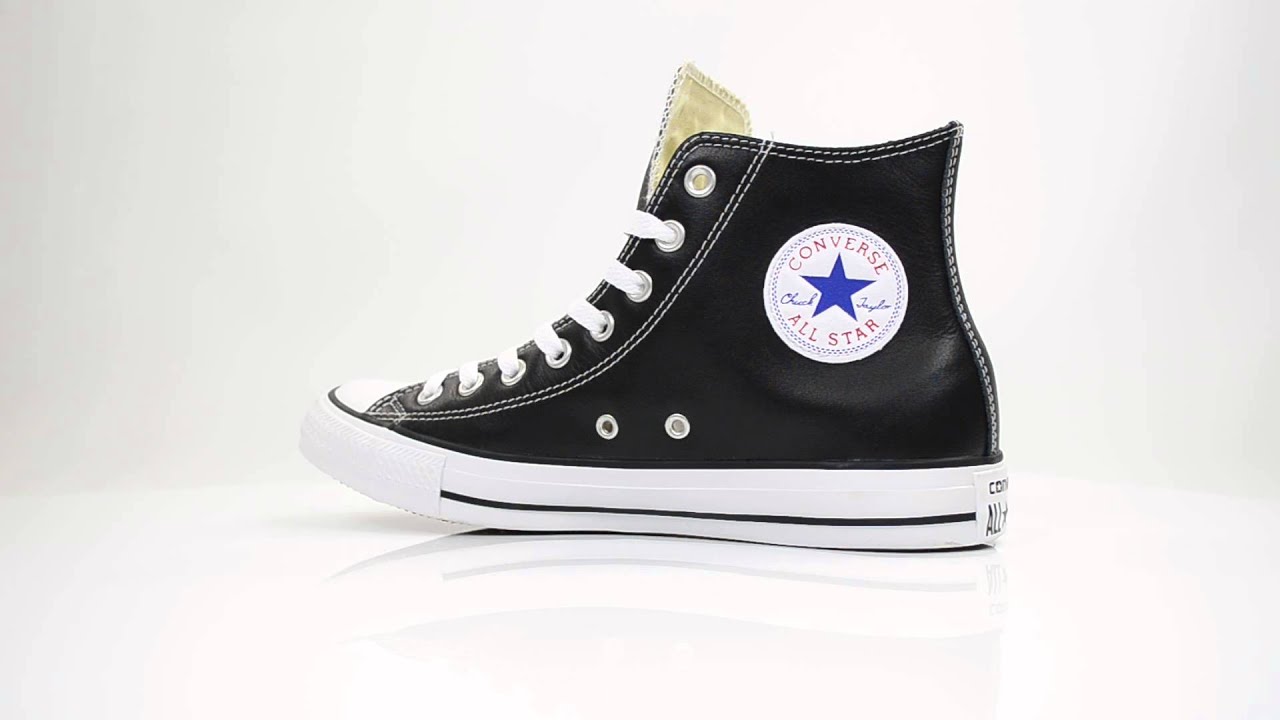 converse all stars zwart leer