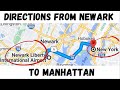 Easiestfastest way from ewr newark airport to nyc  step by step
