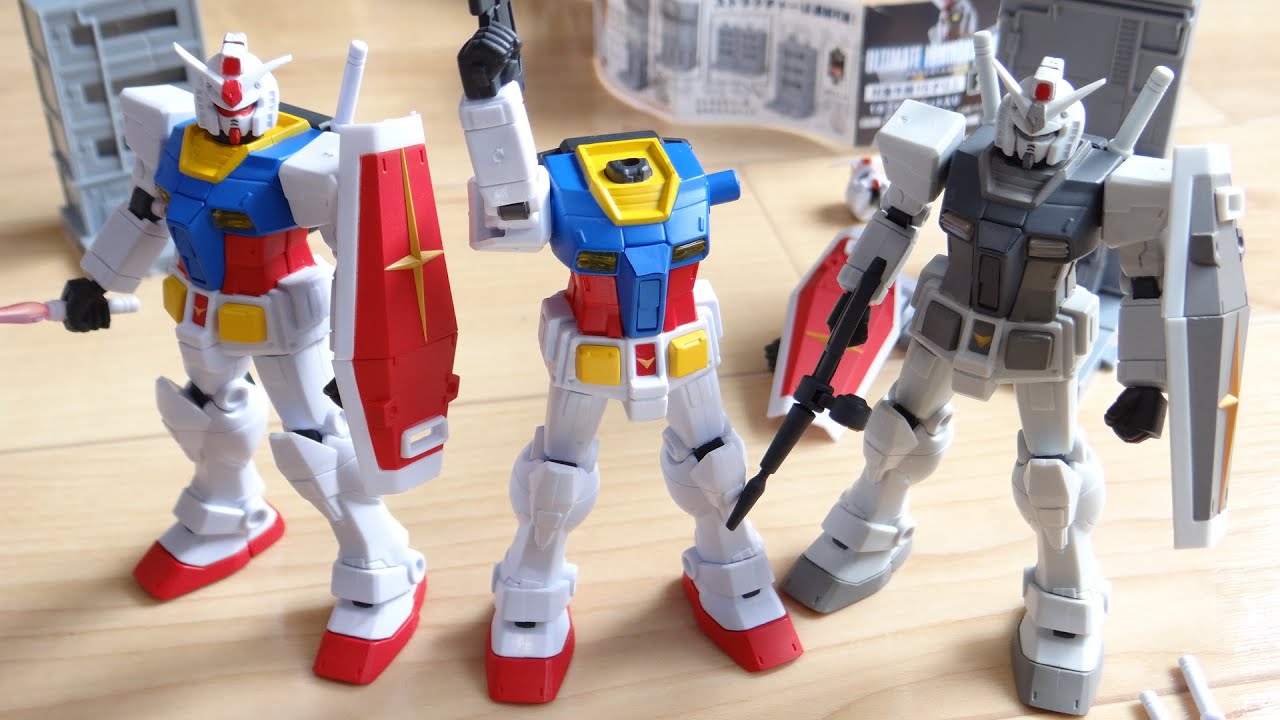 ガンダムもアルティメットルミナス化 1回500円 全5種 ガシャポン コンプレビュー Rx78 2 ガンダム ビームサーベル版 G 3ガンダム ビームライフル版 Youtube