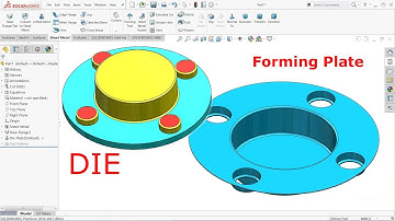 SolidWorks sheet metal Tutorial forming tool