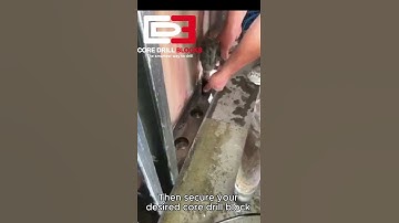 Core Drilling Steel Framing using the Core Drill Blocks #steelframing #steelbuildings #plumbing