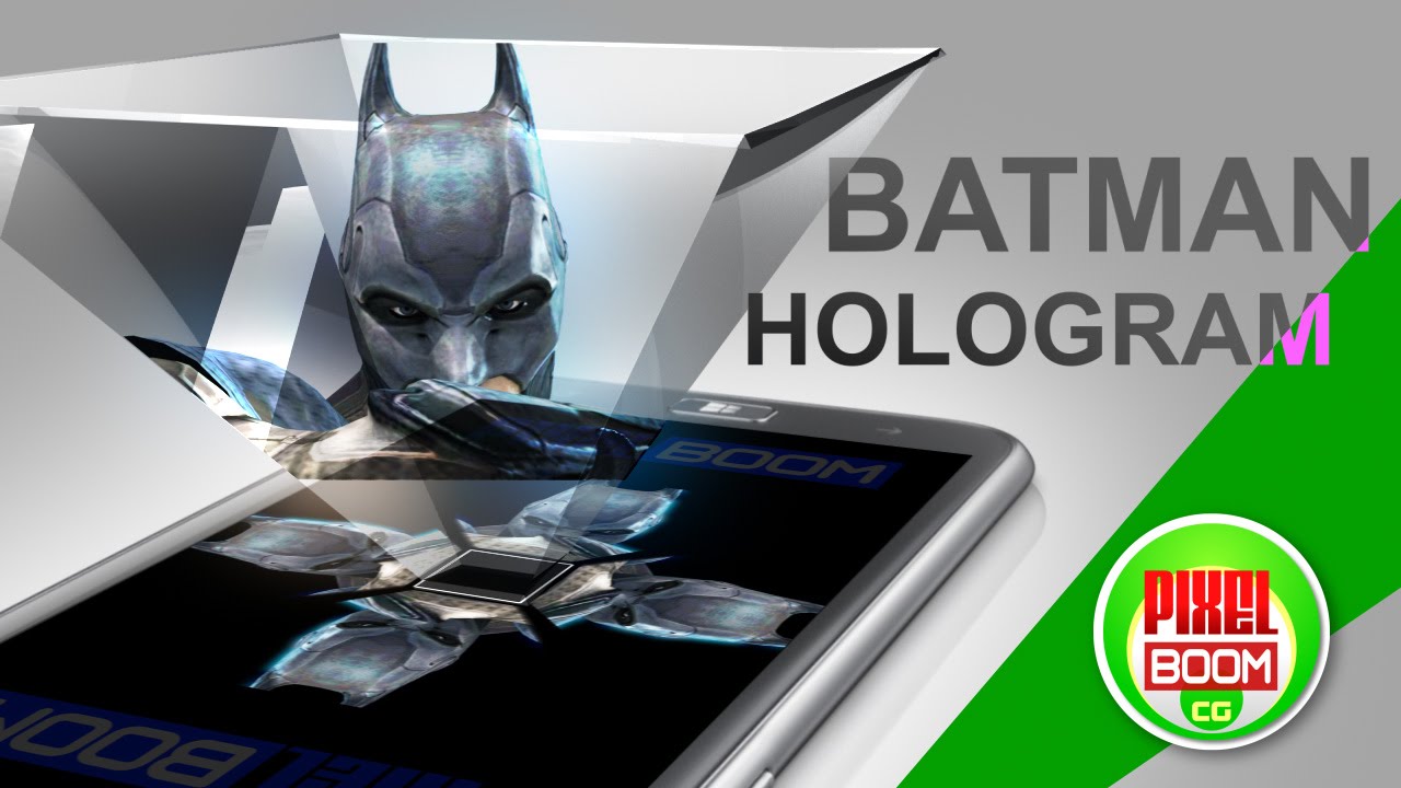 BATMAN Screen UP - Pyramid Hologram Technology - PixelBoom CG - YouTube