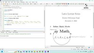 Lecture 4 Mathematics in LaTeX