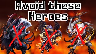 What Heroes to avoid in 2022 | Castle Clash