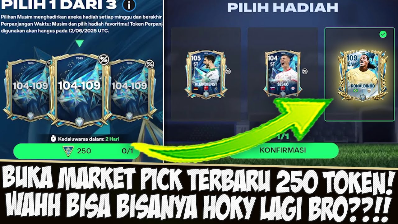 LAH BISA HOKY LAGI??!! BUKA MARKET PICK TERBARU 250 TOKEN EVENT TOTS TERBARU EA SPORTS FC MOBILE