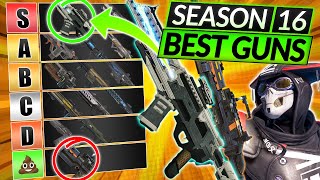 NEW SEASON 16 WEAPONS TIER LIST - BEST and WORST GUNS RIGHT NOW - Apex Legends Guide