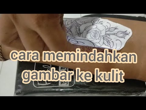 cara memindahkan gambar tato ke kulit || tattoo tutorial || tattoo indonesia || super stensil