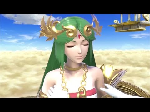 スマブラSP　パルテナに（眠り表情）にWii fit トレーナーの掴み