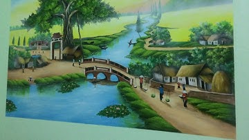 Tranh tường Bắc ninh ( xưởng tranh kinh Bắc) làm đẹp không gian nhà bạn...