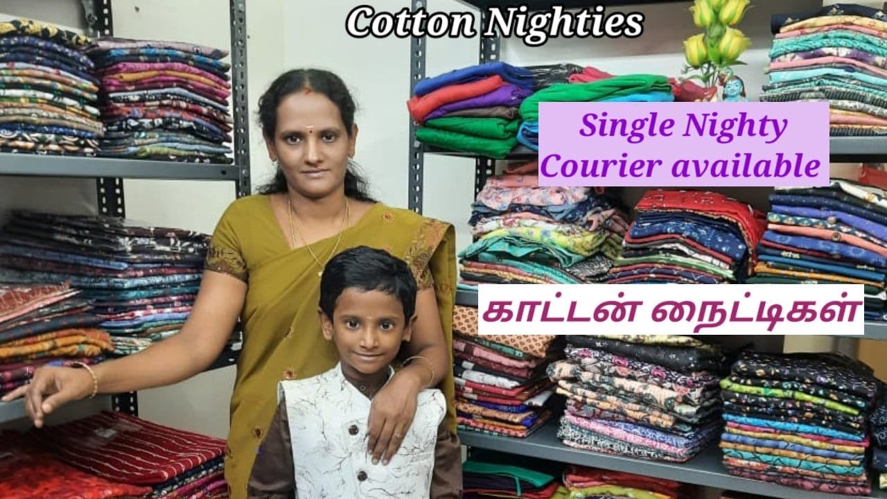 Cotton Nighties, Branded Nighties, Pleated Nighties, Zip Nighties
