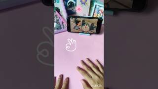 diy phone stand #cute #diy #art #easy #blue #useful 👁️👄👁️