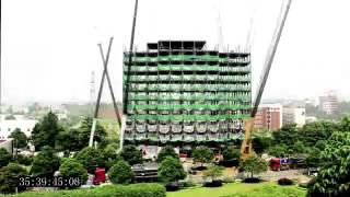 Chinese build 15 Storey Hotel in 6 days Time Lapse Only   YouTube