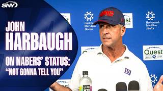 John Harbaugh on status of Malik Nabers: 'I'm not gonna tell you...when you know, the Cowboys know'