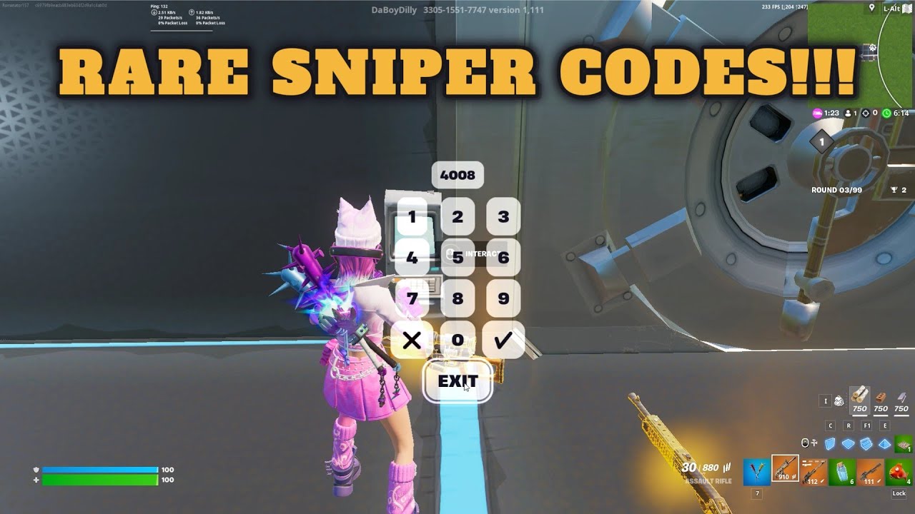 GO GOATED RARE SNIPER VAULT CODES!! YouTube