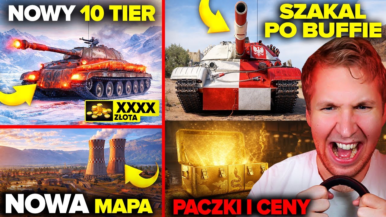 NOWY CHORY 10 TIER i MAPA ATOMOWA! CENY PACZEK i POLSKI SZAKAL PO BUFFIE! | NEWSY W WOT
