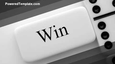Win Domino PowerPoint Template by PoweredTemplate.com