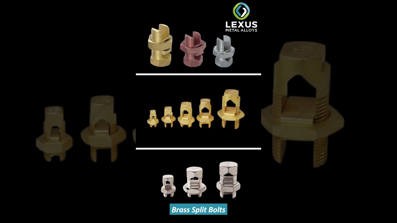 Lexus Metal Alloys | Brass Neutral and Terminal Bars |  Brass Split Bolts | Brass Molding Inserts