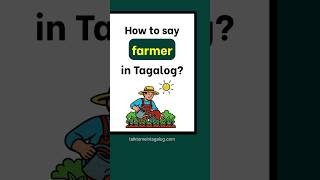 FARMER in Tagalog: Jobs and Occupations | Tagalog Vocabulary Lesson