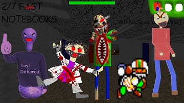 Baldi basics random charapters can you survive Super Fast Hard (Baldi