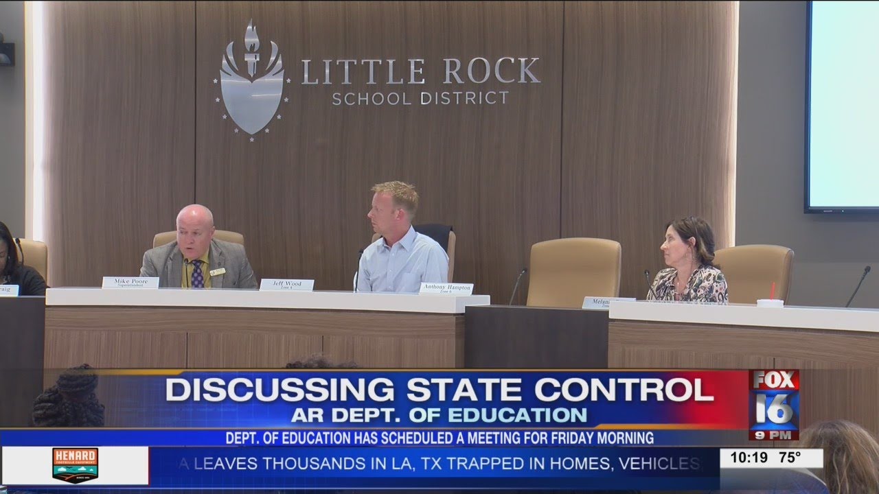 Department of Education meeting set for Friday to discuss local control of LRSD