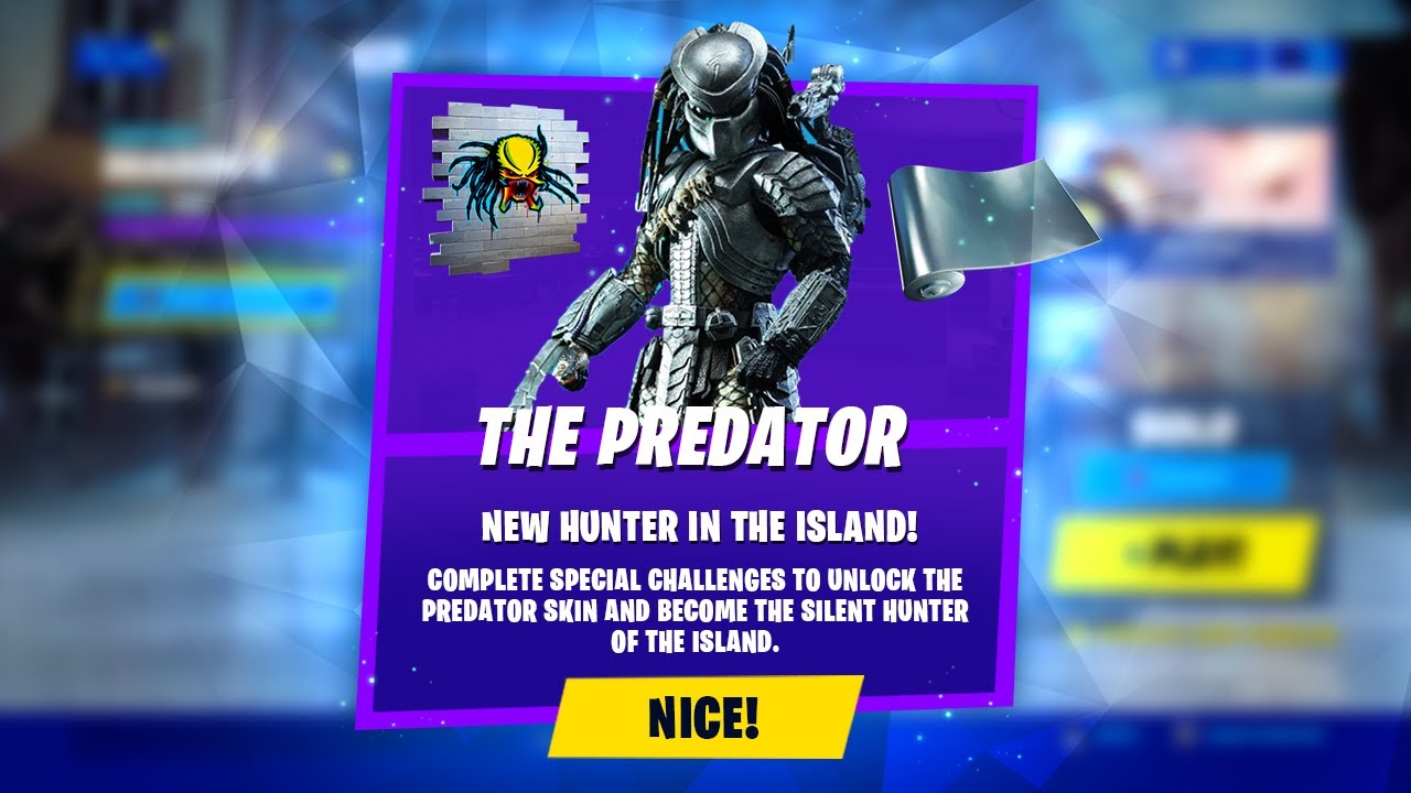 Fortnite FREE PREDATOR SKIN Update! (Secret Challenge)