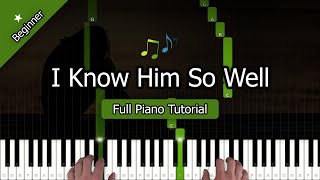 I Know Him So Well from Chess - Easy Piano Tutorial for Beginners🎵